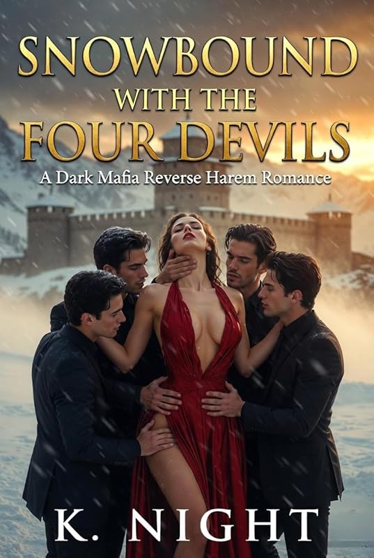 Snowbound with the Four Devils: A Dark Mafia Reverse Harem Romance