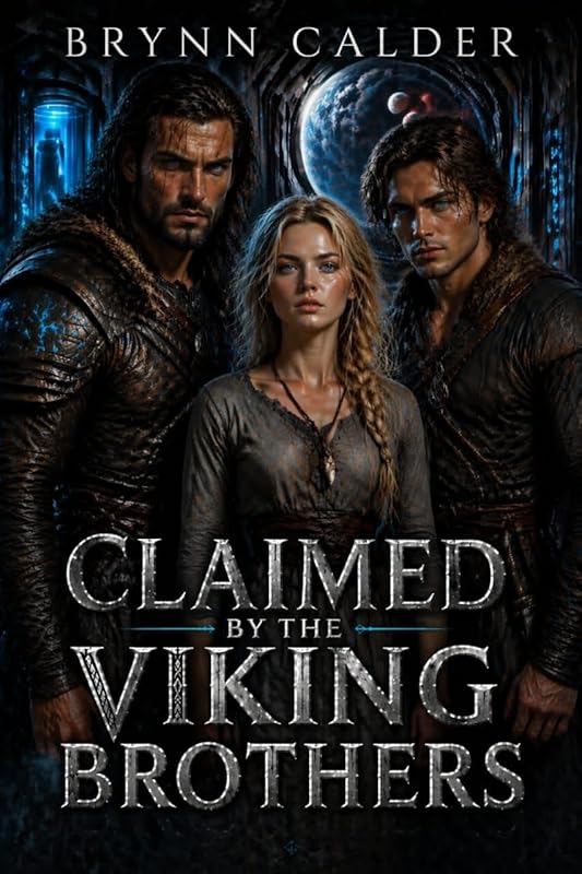 Claimed by the Viking Brothers: A Dark Sci-Fi Romance (Captives of the Viking Warlords Book 2)