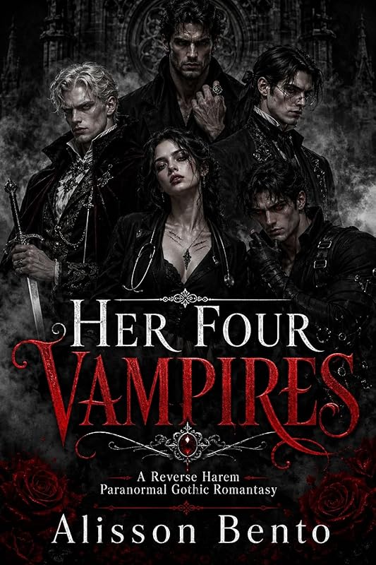 Her Four Vampires: A Reverse Harem Paranormal Gothic Romantasy (The Shadowed Realms Collection)