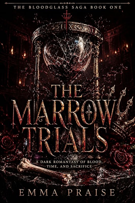 THE MARROW TRIALS: A Dark Romantasy of Blood Time and Sacrifice (THE BLOODGLASS SAGA Book 1)