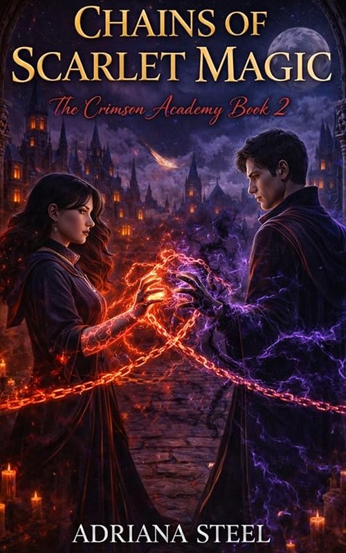 Chains of Scarlet Magic: A Dark Academia Enemies to Lovers Romance (The Crimson Academy Book 2)
