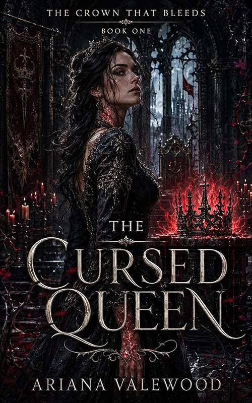 The Cursed Queen: A Dark Royal Romantasy of Forbidden Crown Magic, Thorn Curses, Political Betrayal (The Crown That Bleeds Book 1)