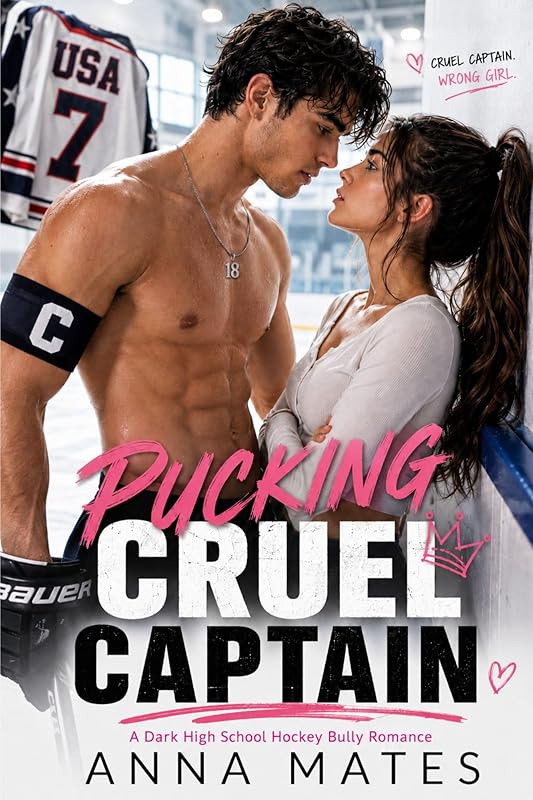 Pucking Cruel Captain : A Dark High School Hockey Bully Romance (Saints of Harwick Book 1)