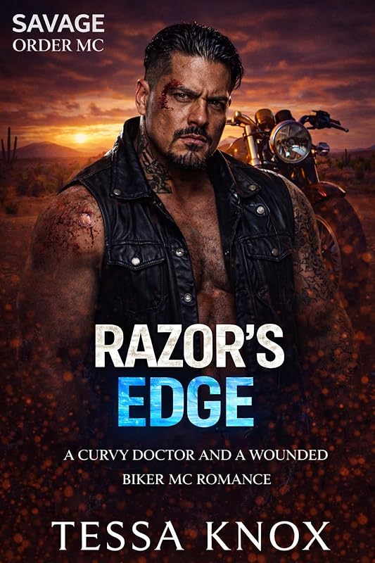 Razor's Edge: A Curvy Heroine and Wounded Motorcycle Club Bad Boy Romance (Savage Order MC Book 16)