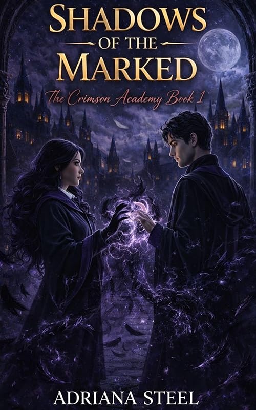 Shadows of the Marked: A Dark Academia Enemies to Lovers Forbidden Professor Romance (The Crimson Academy Book 1)