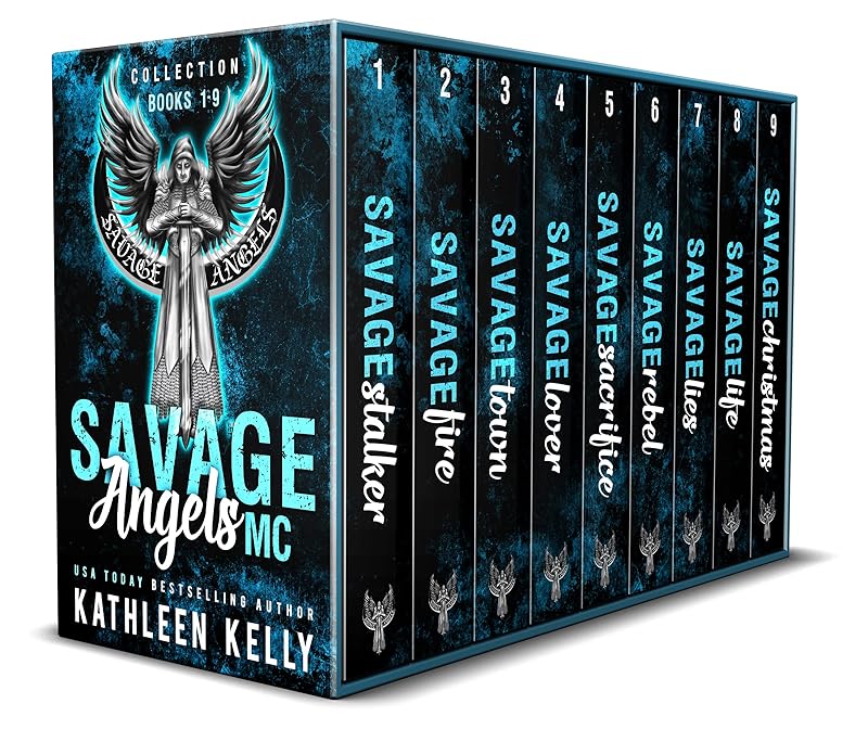 Savage Angels MC Collection Books 1-9: Motorcycle Club Romance